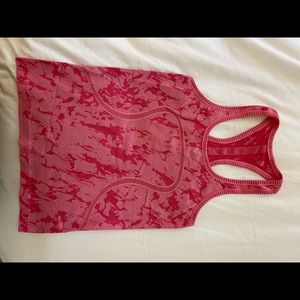 Lululemon pink tank top